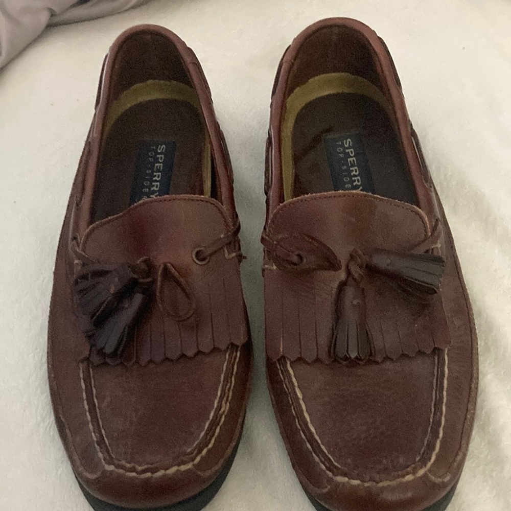 Sperry leather loafer used